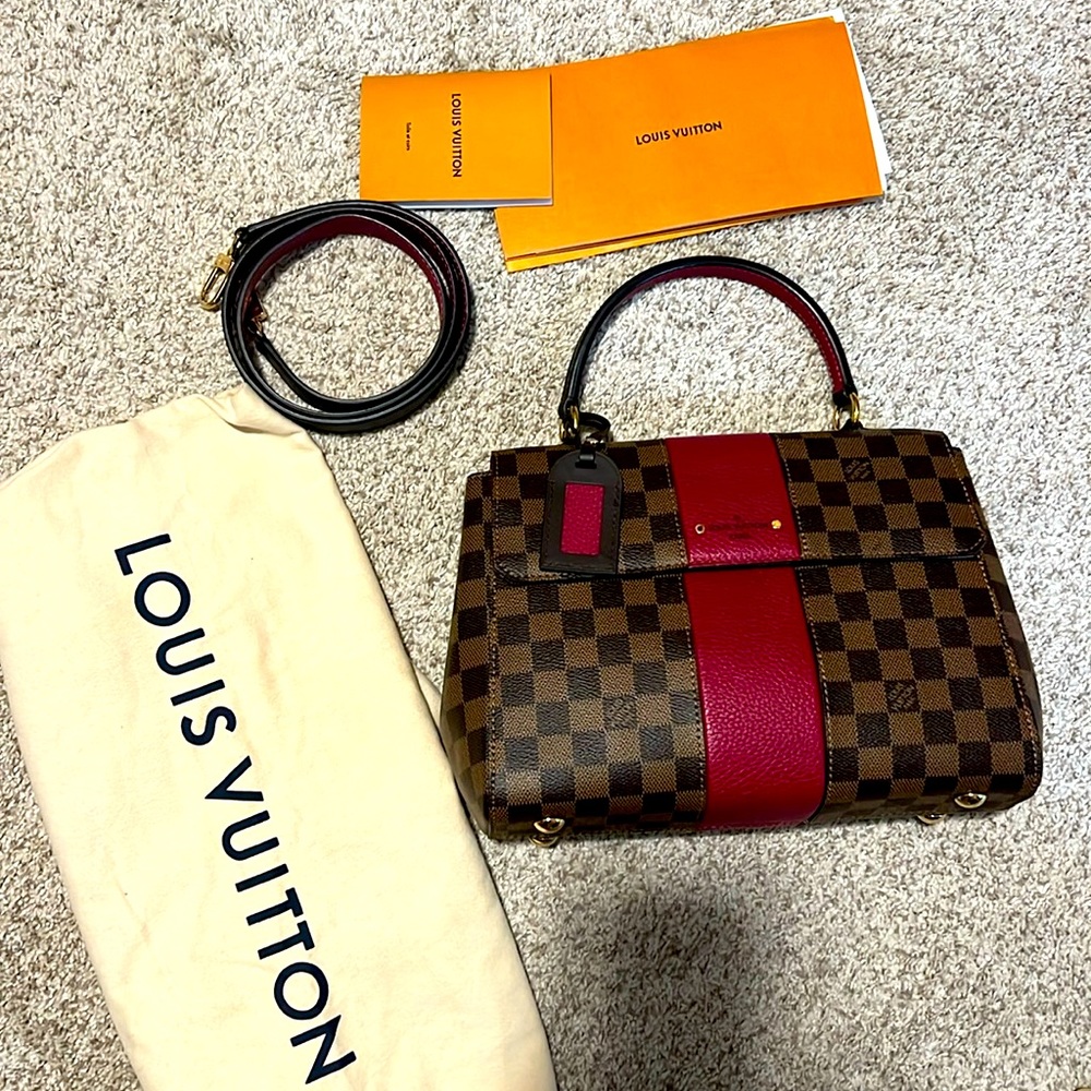 Authentic Louis Vuitton Bond Street Damier Ebene Bordeaux Bag